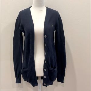 Ralph Lauren Boyfriend-Fit Cardigan - Navy